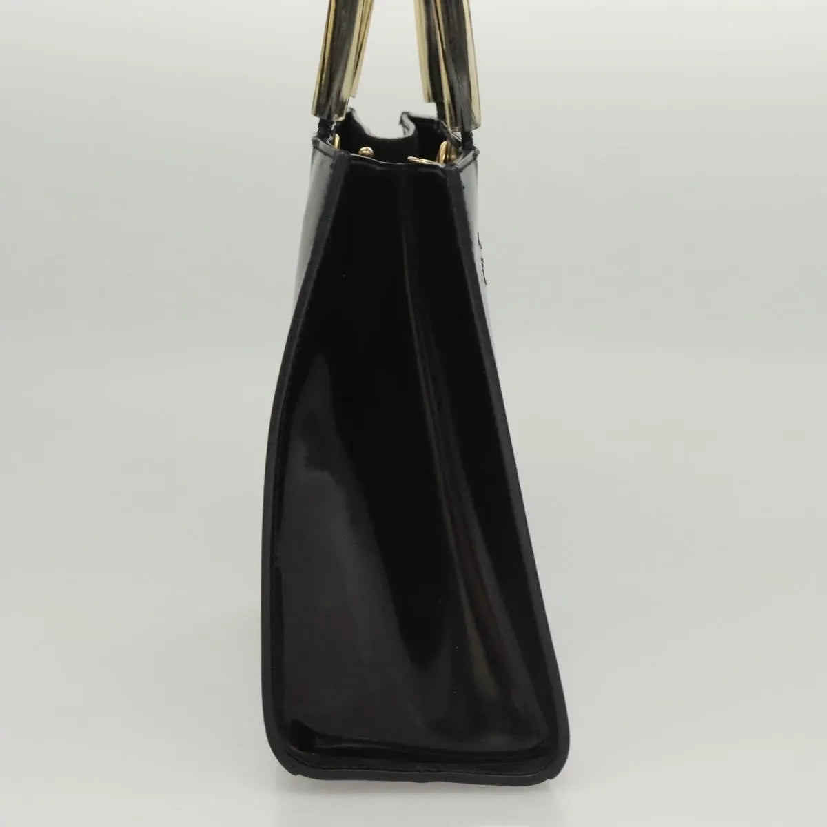 Salvatore Ferragamo Vintage Patent leather, Black, Patent Leather, Handbag