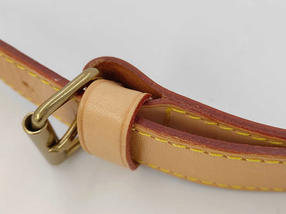 Louis Vuitton Adjustable shoulder strap leather, Beige, Leather, Straps