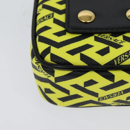 Versace Vintage Clutch Leather, Yellow, PVC, Clutch