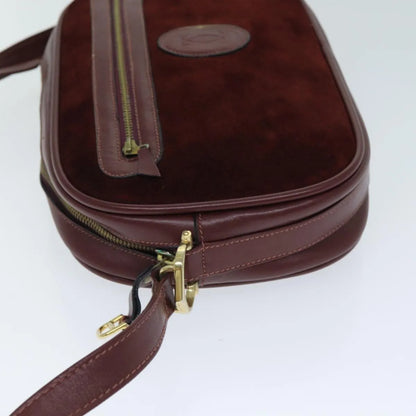 cartier Vintage must de Cartier Suede, Burgundy, Suede, Shoulder Bag