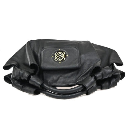 Loewe Anagram Logo Nappa Aire Hand Leather, Black, Leather, Tote Bag