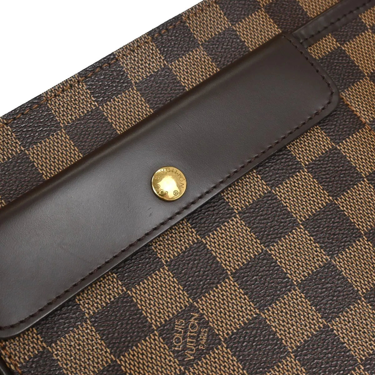 Louis Vuitton Aubagne Damier, Brown, Canvas, Shoulder Bag