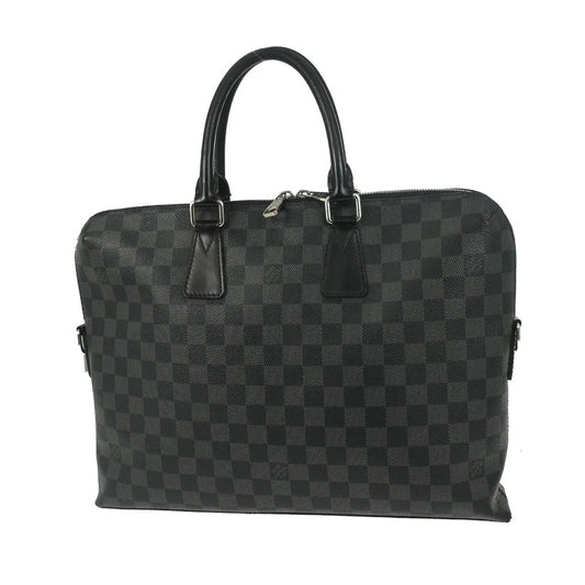 Louis Vuitton Porte-Documents Jour Damier Graphite, Gray, Canvas, Briefcase