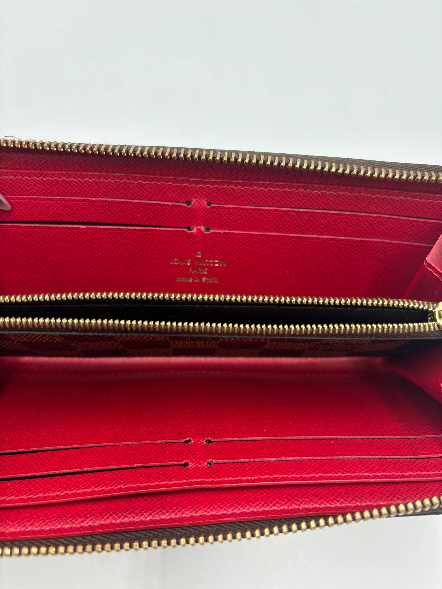 Louis Vuitton Clemence Damier Ébène, Brown, Canvas, Wallet