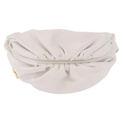 Bottega Veneta The Chain Leather, White, Leather, Shoulder Bag