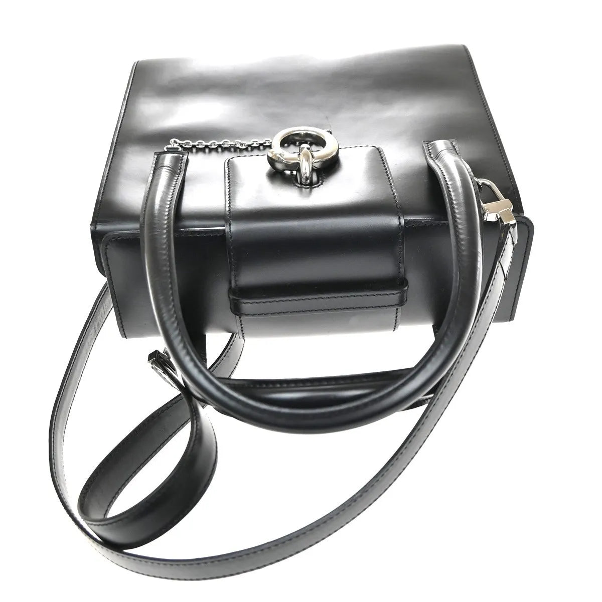 Cartier Panthère Leather, Black, Leather, Handbag