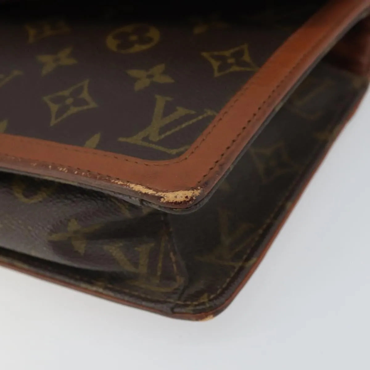 Louis Vuitton Dame Pochette Monogram Canvas, Brown, Canvas, Clutch
