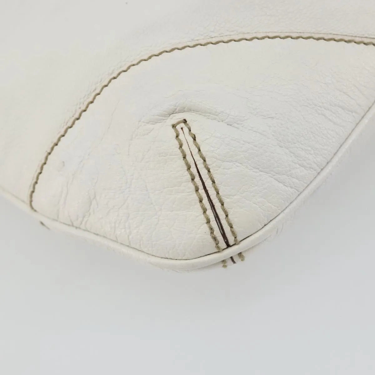 Gucci Sherry Line chain leather, White, Leather, Tote Bag
