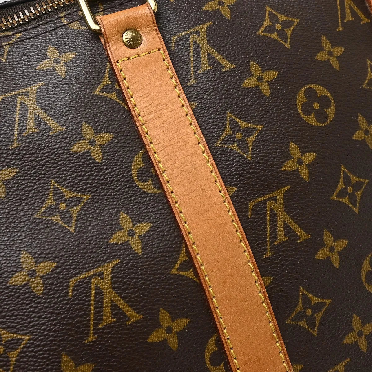 Louis Vuitton Keepall Monogram, Brown, Canvas, Travel Bag