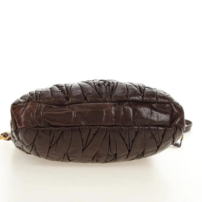 Miu Miu Coffer Convertible Hobo Matelasse Leather, Brown, Leather, Handbag