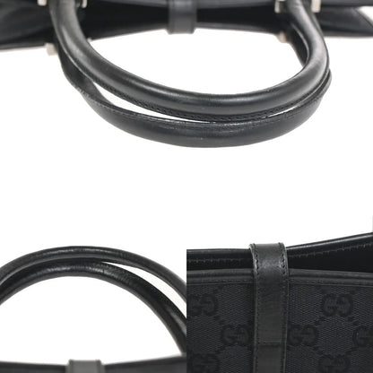 Gucci Jackie Tote GG Canvas and leather, Black, Canvas, Handbag