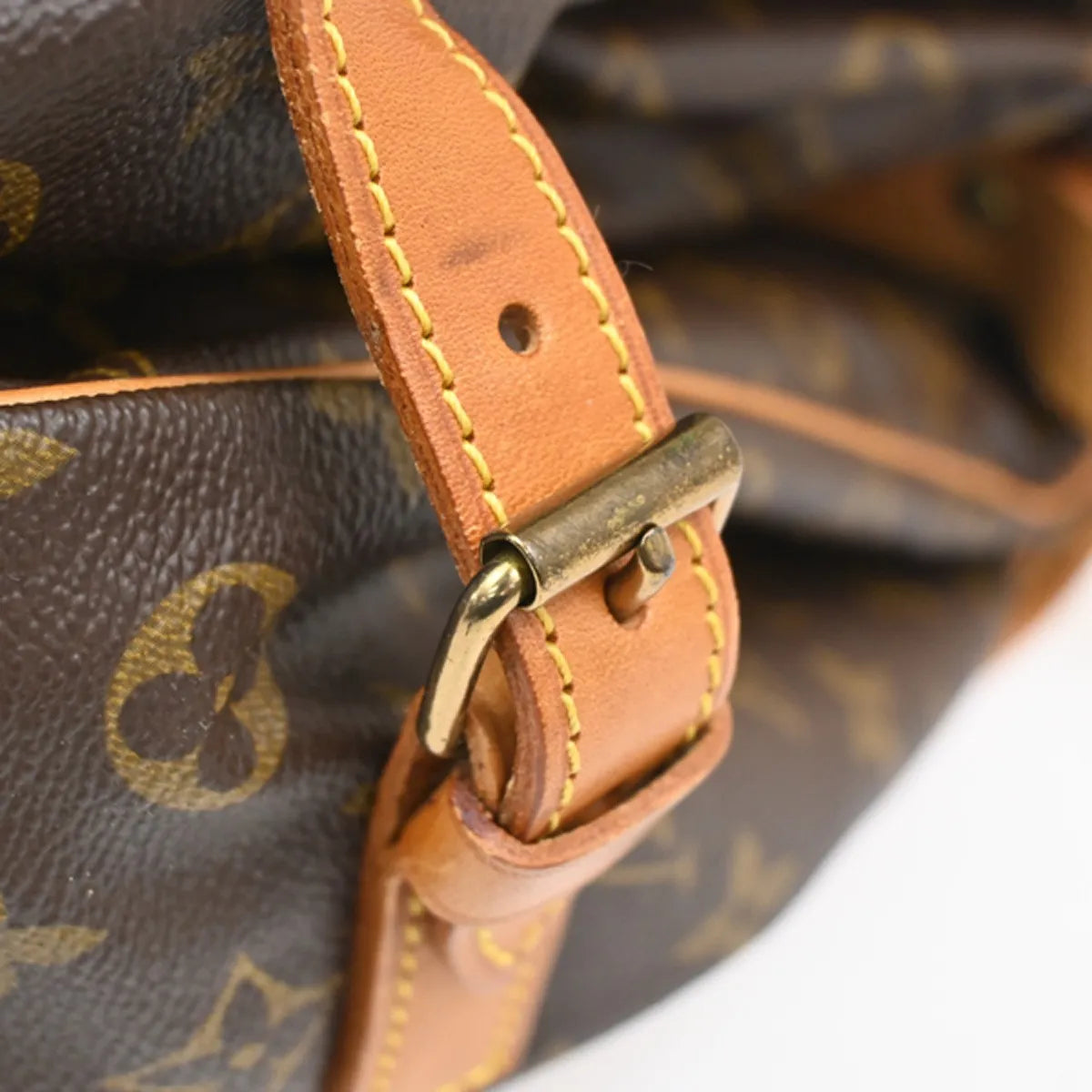 Louis Vuitton Saumur Monogram Canvas, Brown, Canvas, Shoulder Bag