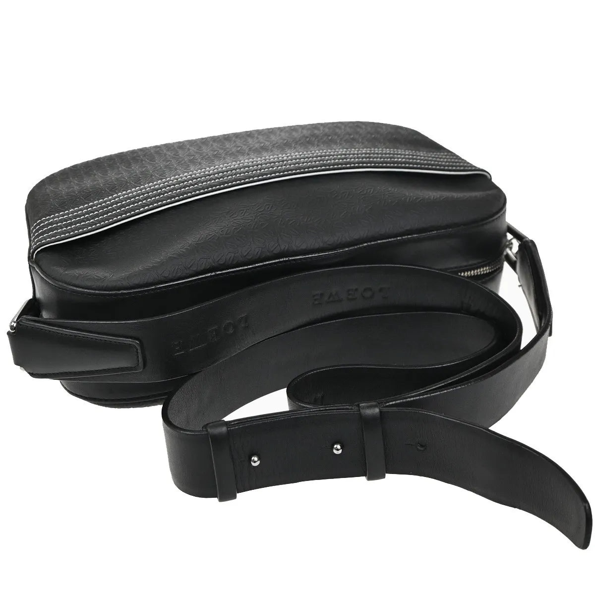 Loewe Anagram Leather, Black, PVC, Shoulder Bag