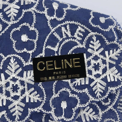 Celine Circle Logo Nylon, Red, Nylon, Clutch