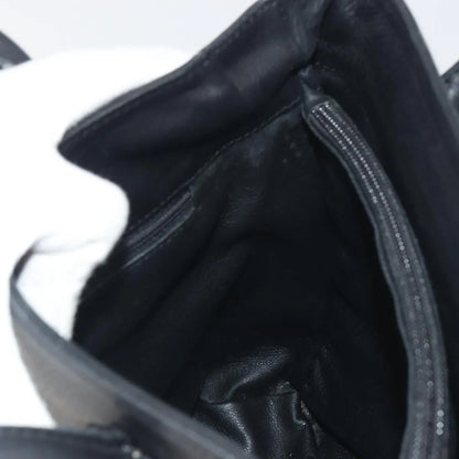 Christian Dior Vintage CD Logo Tote Leather, Black, Leather, Handbag