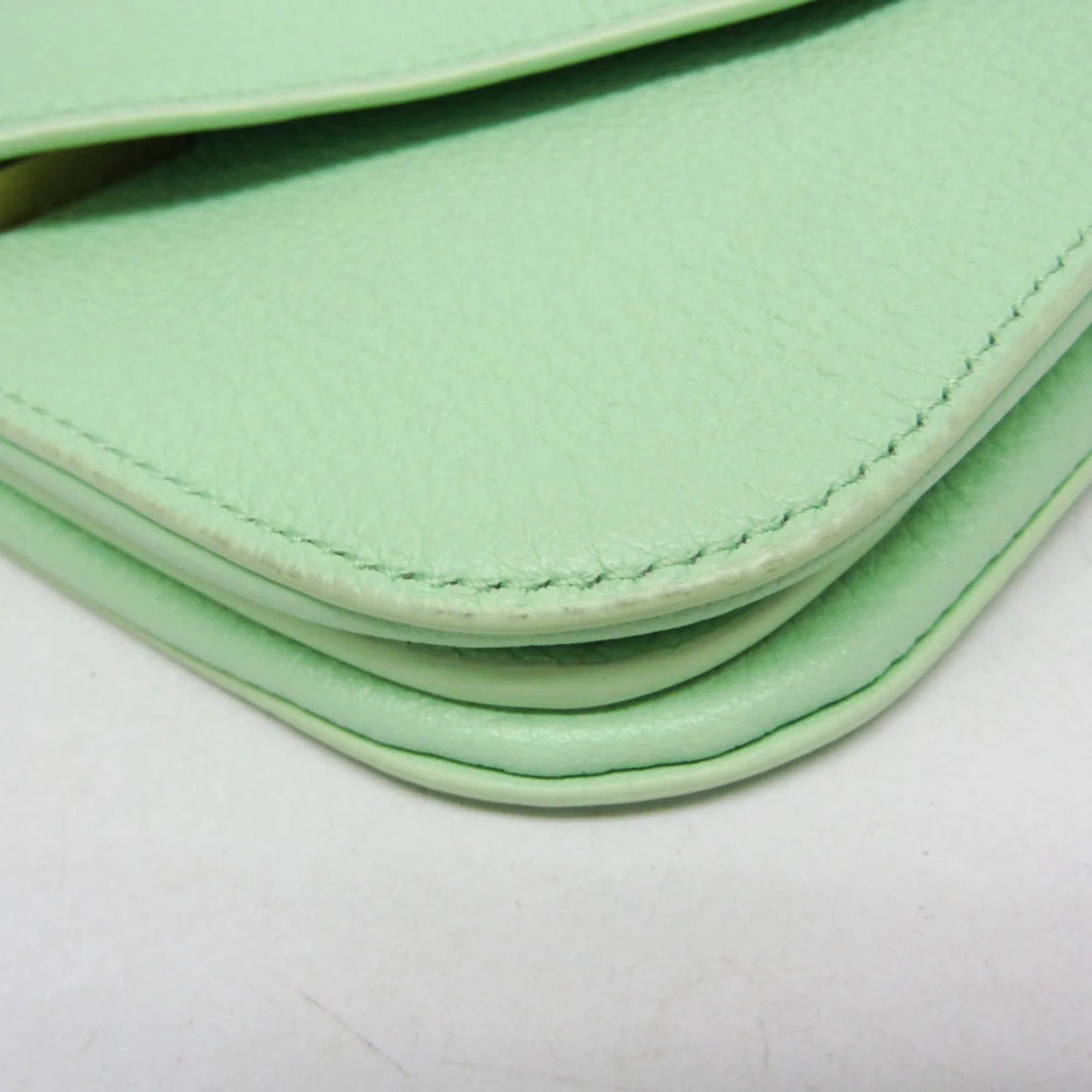 Bottega Veneta Mount Leather, Green, Leather, Shoulder Bag