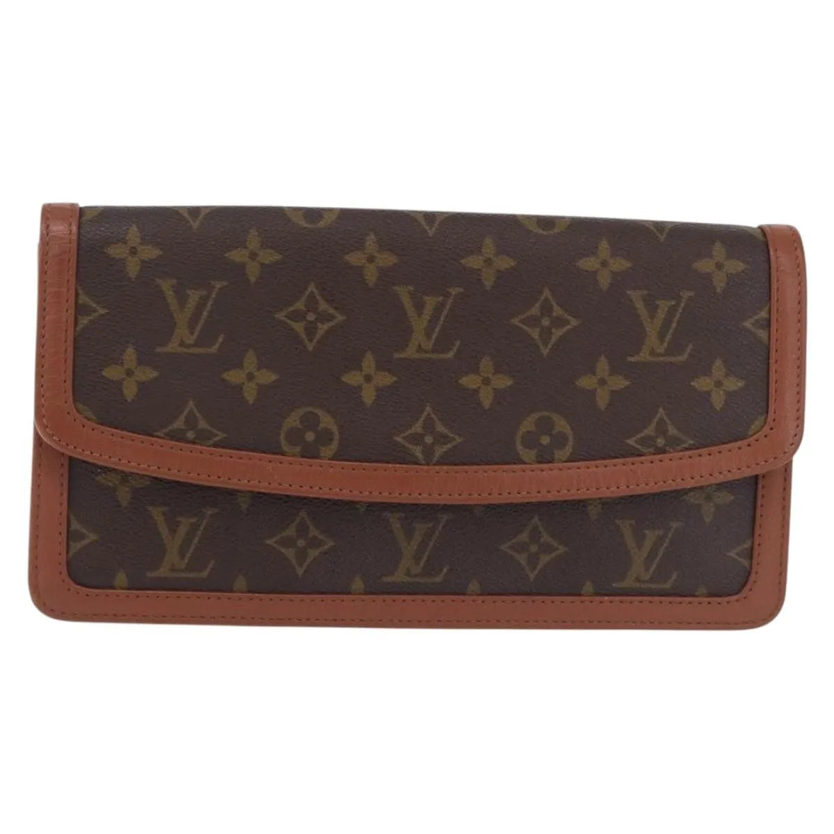 Louis Vuitton Dame Pochette Monogram Canvas, Brown, Canvas, Clutch