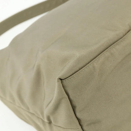 Gucci Double Pocket Hobo Nylon, Beige, Nylon, Shoulder Bag