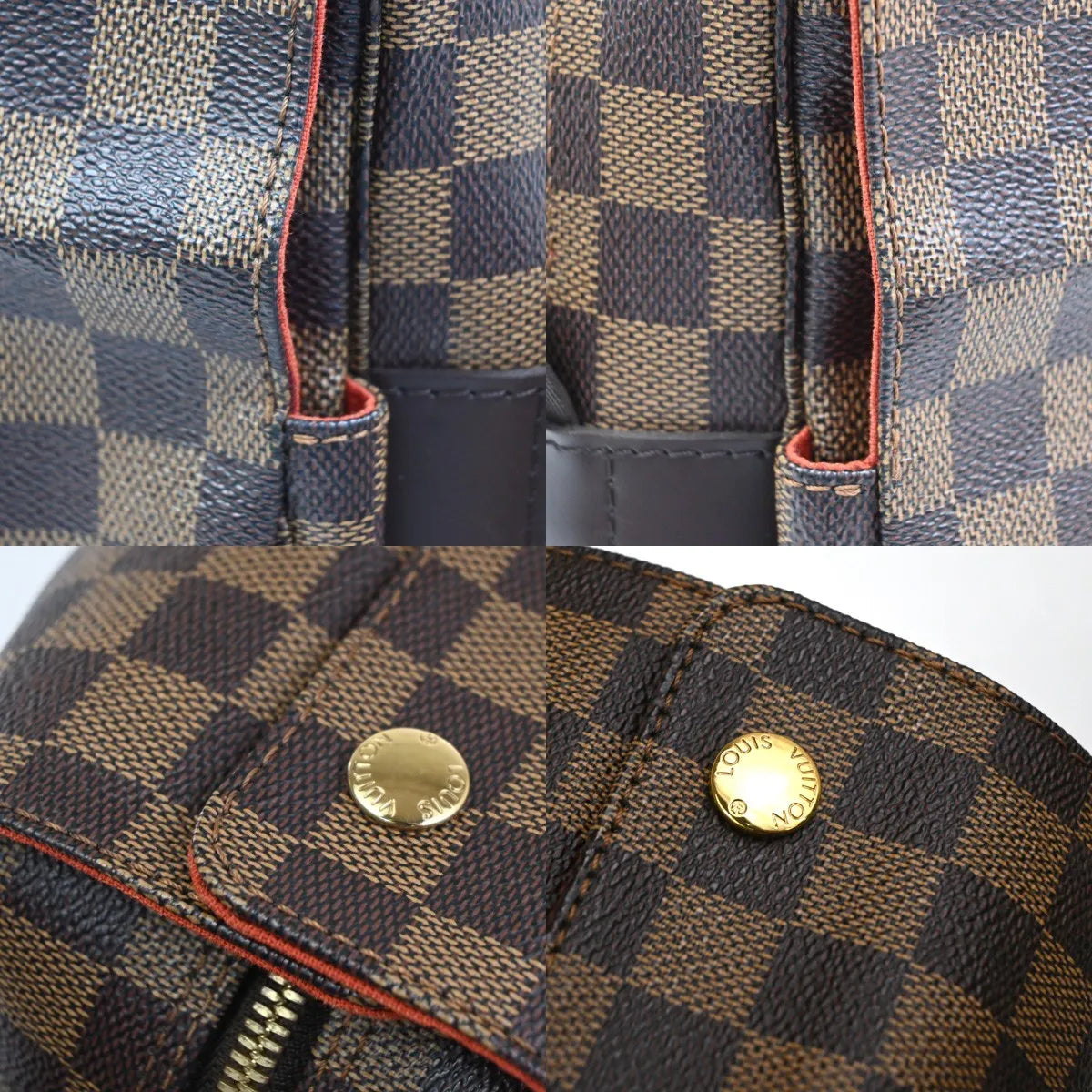 Louis Vuitton Naviglio Damier Ebene, Brown, Canvas, Shoulder Bag