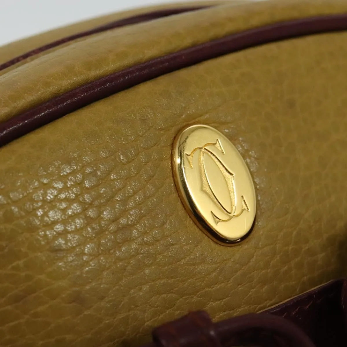 cartier Tasseled Must de Cartier Leather, Beige, Leather, Shoulder Bag