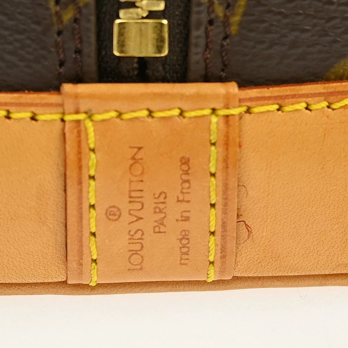 Louis Vuitton Alma Monogram, Brown, Canvas, Handbag
