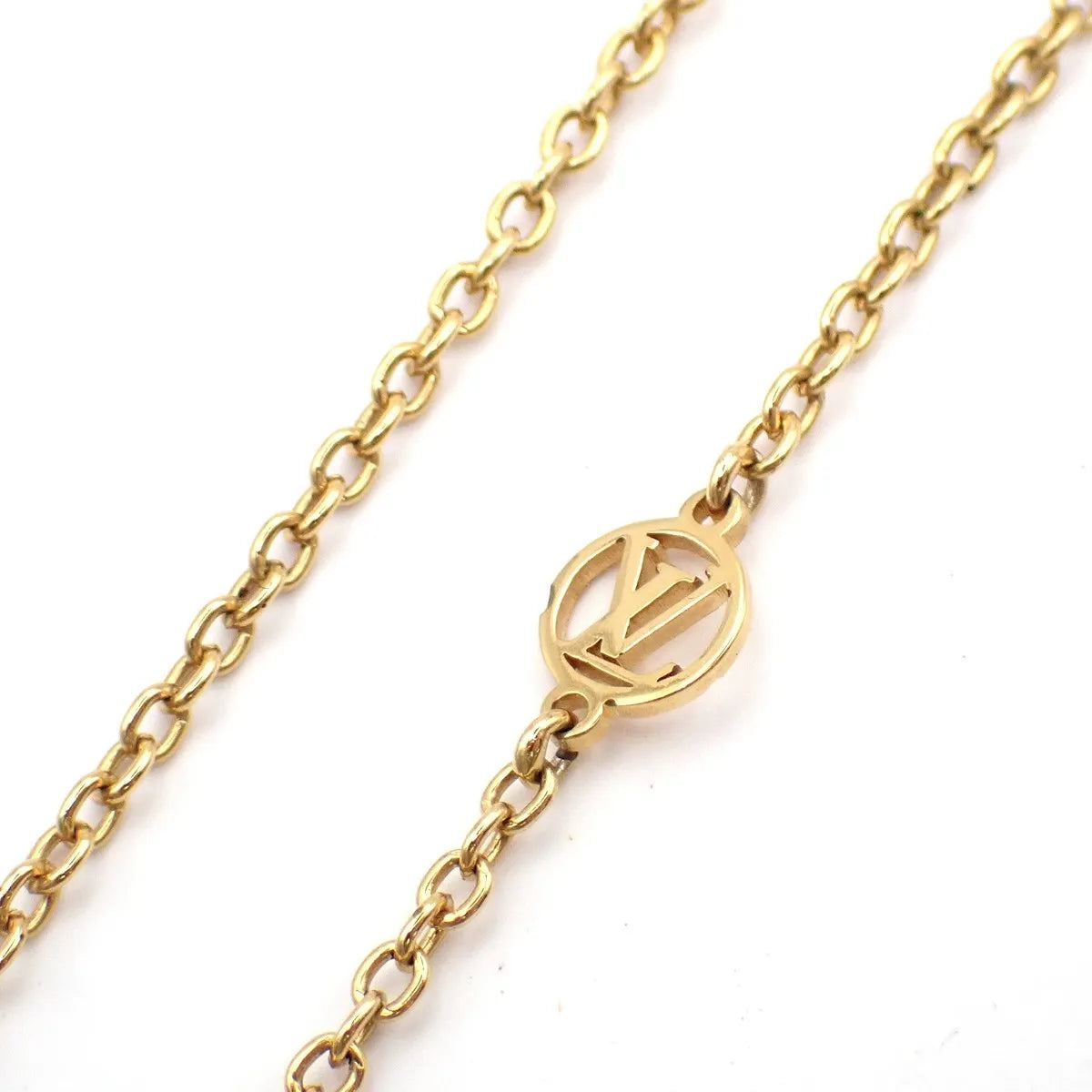 Louis Vuitton Essential V Metal, Gold, Gold Plated, Necklace