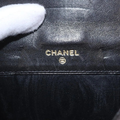 Chanel Vintage Timeless Bifold Lambskin, Black, Leather, Wallet