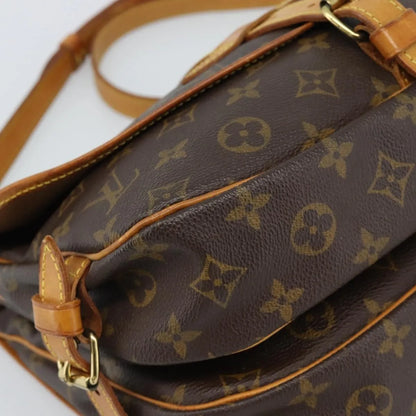 Louis Vuitton Saumur Monogram Canvas, Brown, Canvas, Shoulder Bag