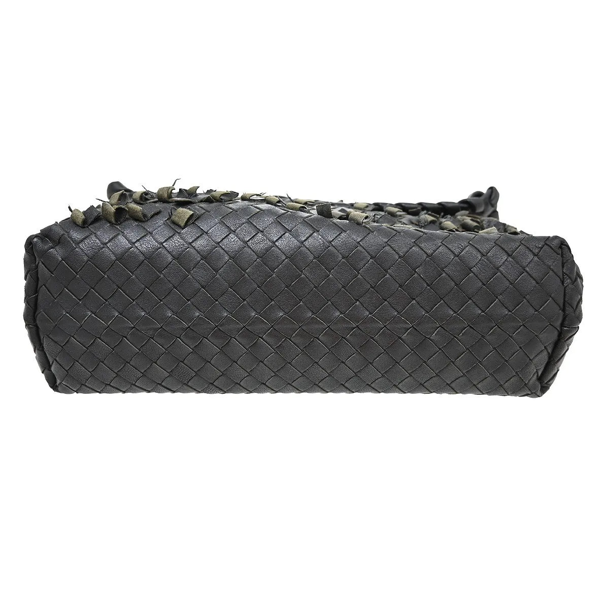 Bottega Veneta Olimpia Tobu Intrecciato Nappa, Black, Leather, Shoulder Bag