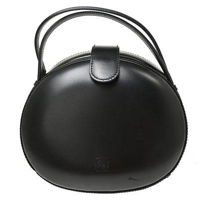 Loewe Vintage Anagram Leather, Black, Leather, Handbag