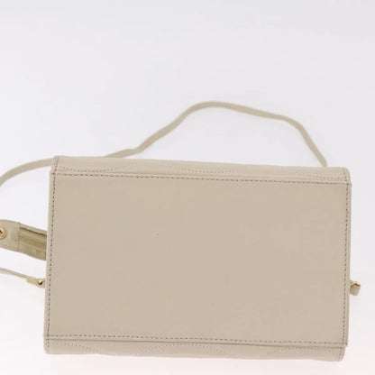 Fendi Vintage Handbag Leather, Beige, Leather, Handbag