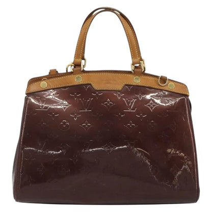 Louis Vuitton Brea Monogram Vernis, Burgundy, Patent Leather, Handbag
