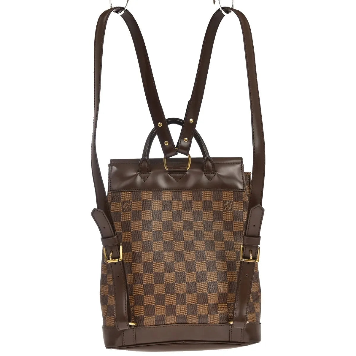 Louis Vuitton Soho Damier, Brown, Canvas, Backpack