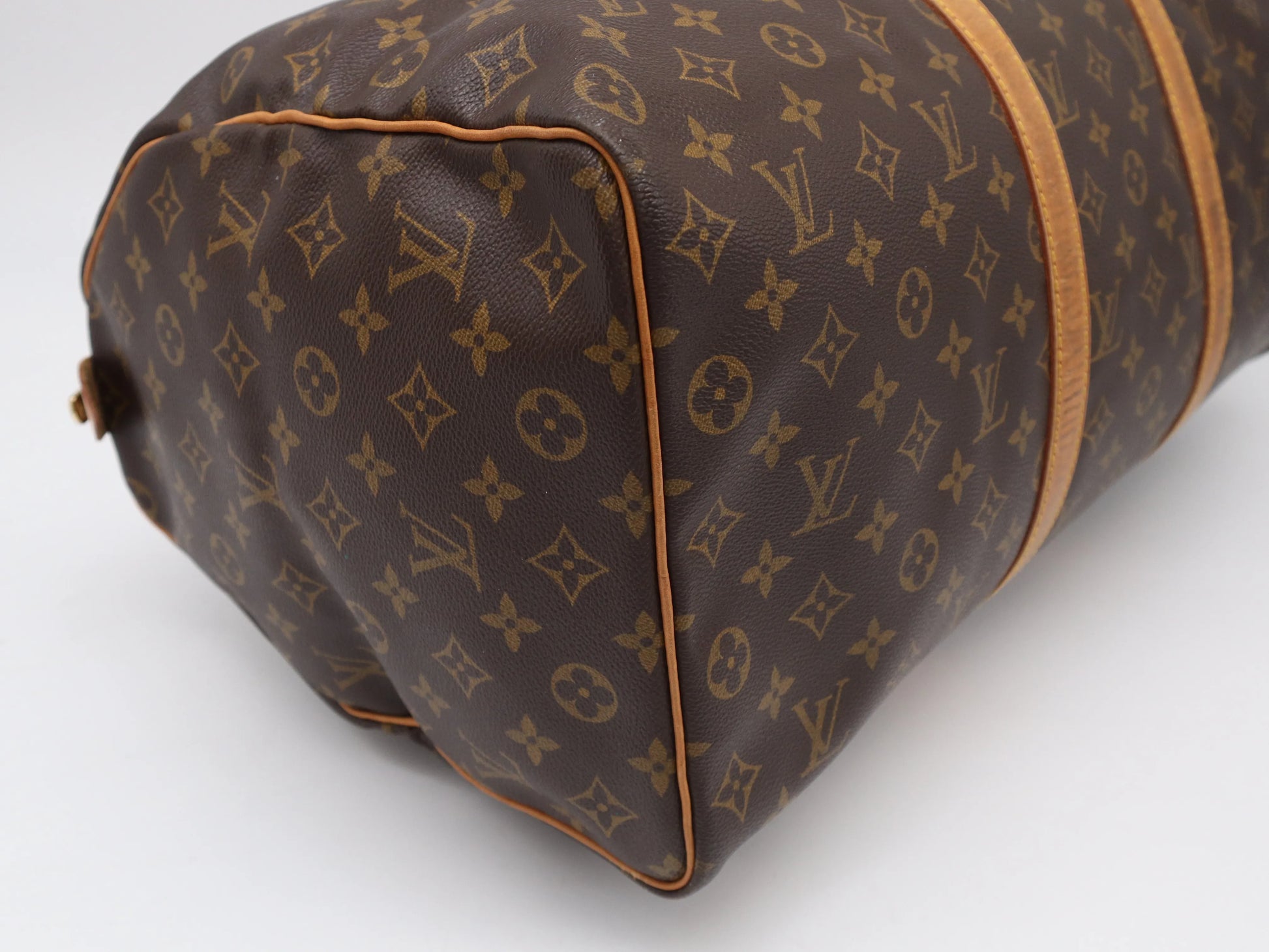 Louis Vuitton Keepall Monogram Canvas, Brown, Canvas, Travel Bag