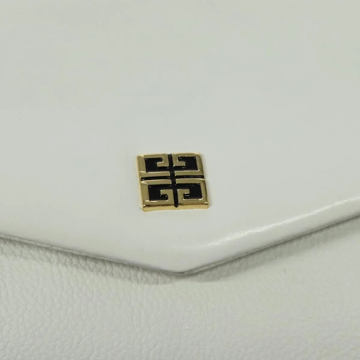 Givenchy Vintage 4G Leather, White, Leather, Shoulder Bag