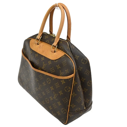 Louis Vuitton Deauville Monogram Canvas, Brown, Leather, Handbag
