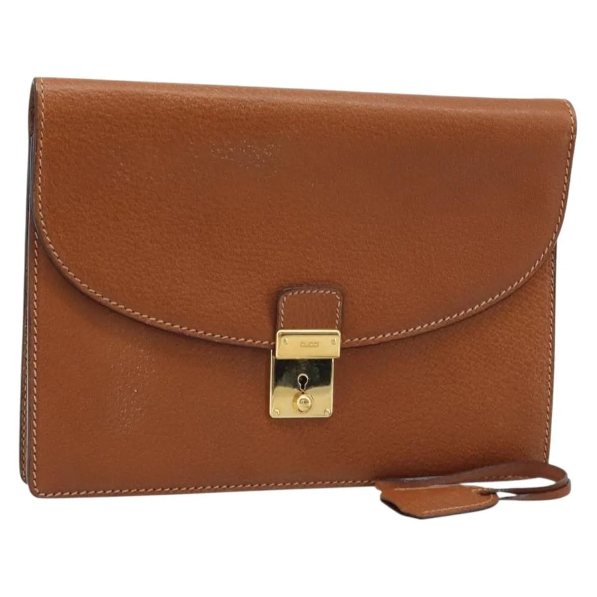 Gucci Vintage clutch Leather, Brown, Leather, Clutch