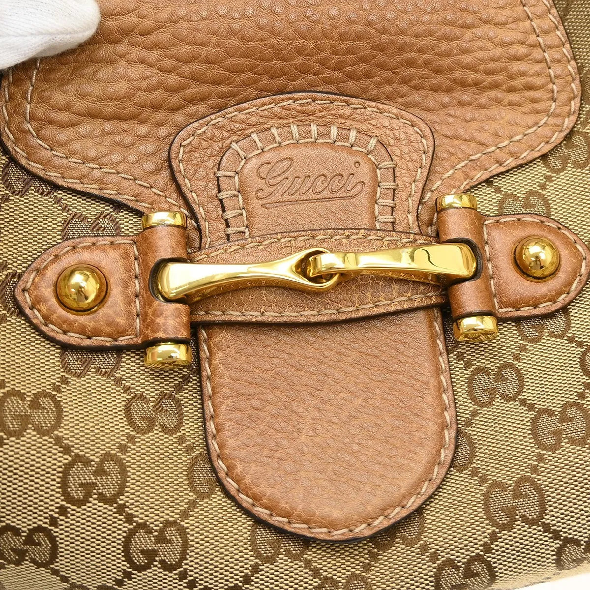 Gucci New Pelham Tote GG Canvas, Beige, Canvas, Handbag