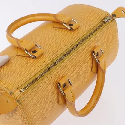 Louis Vuitton Speedy Epi, Yellow, Leather, Handbag