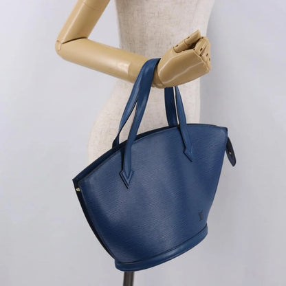 Louis Vuitton Saint Jacques Epi, Blue, Leather, Shoulder Bag