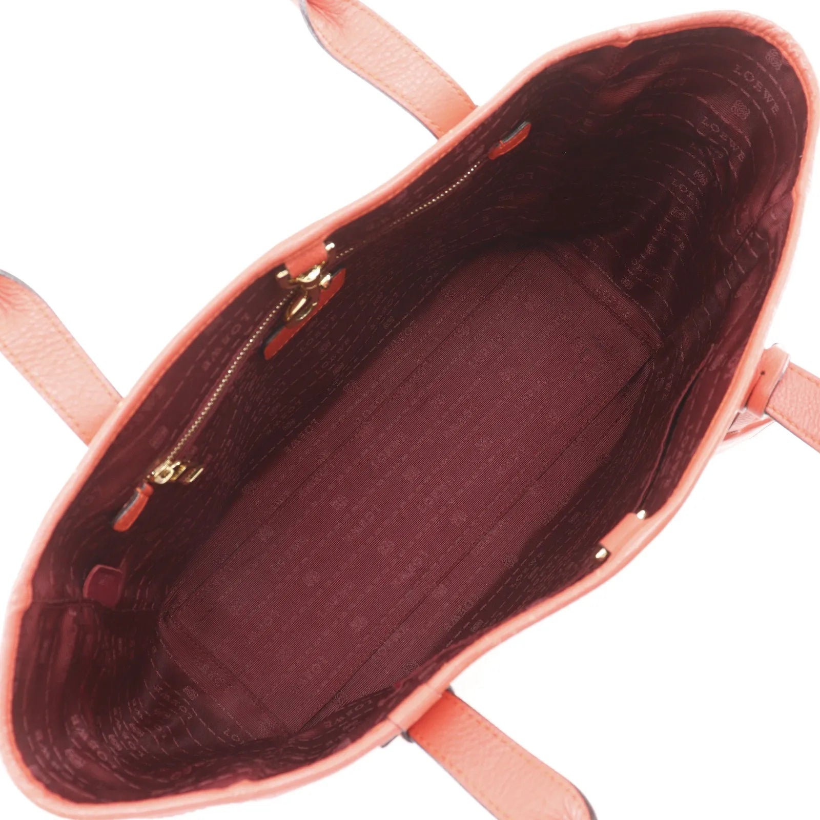 Loewe Heritage Tote Leather, Red, Leather, Tote Bag