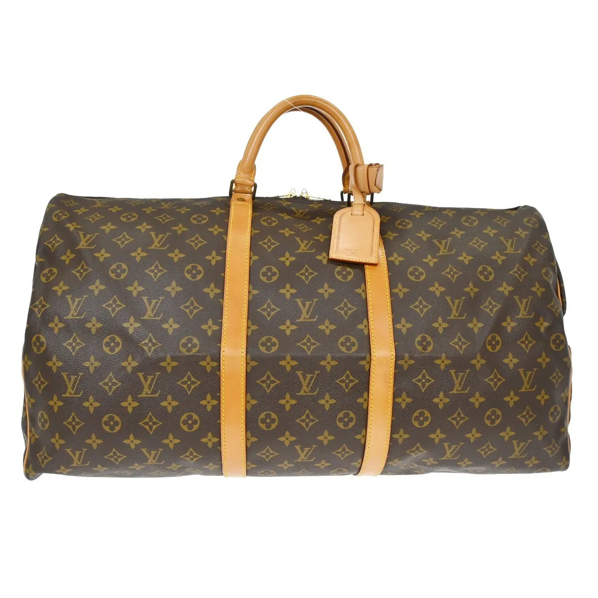 Louis Vuitton Keepall Monogram, Brown, Canvas, Travel Bag