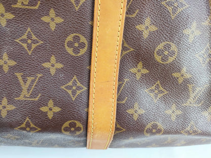 Louis Vuitton Keepall Monogram Canvas, Brown, Canvas, Travel Bag