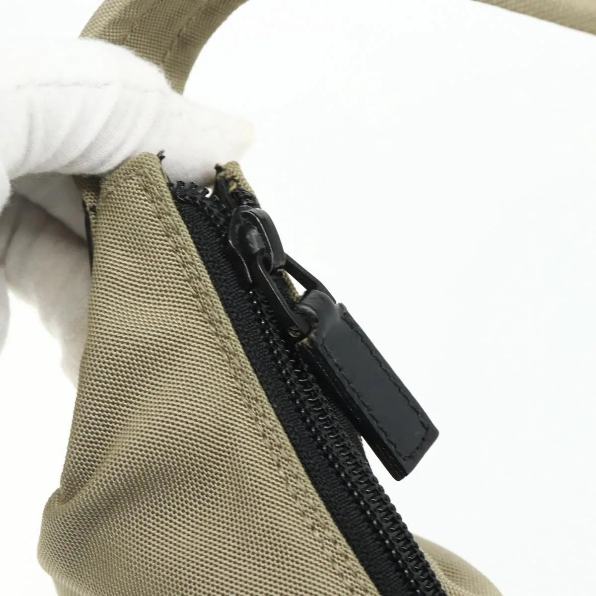 Gucci Double Pocket Hobo Nylon, Beige, Nylon, Shoulder Bag
