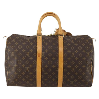 Louis Vuitton Keepall Monogram Canvas, Brown, Canvas, Travel Bag