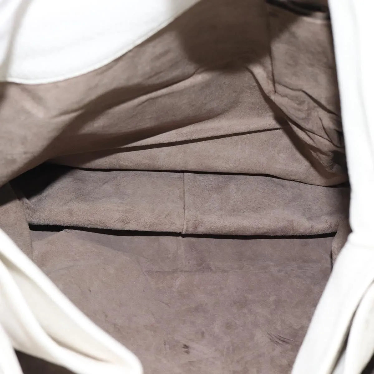 Bottega Veneta Belted Tote Intrecciato Nappa, White, Leather, Tote Bag