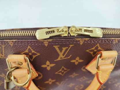 Louis Vuitton Vintage Alma Monogram Canvas, Brown, Canvas, Handbag