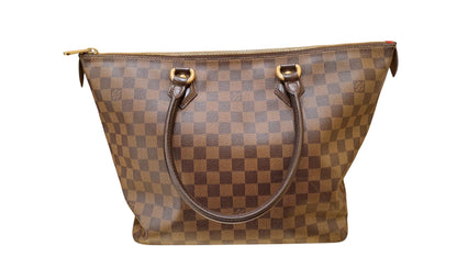 Louis Vuitton Saleya Damier, Brown, Leather, Tote Bag