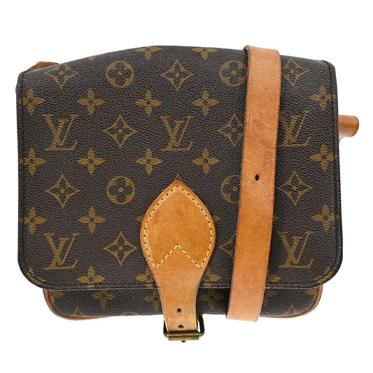 Louis Vuitton Cartouchiere Monogram Canvas, Brown, Canvas, Shoulder Bag