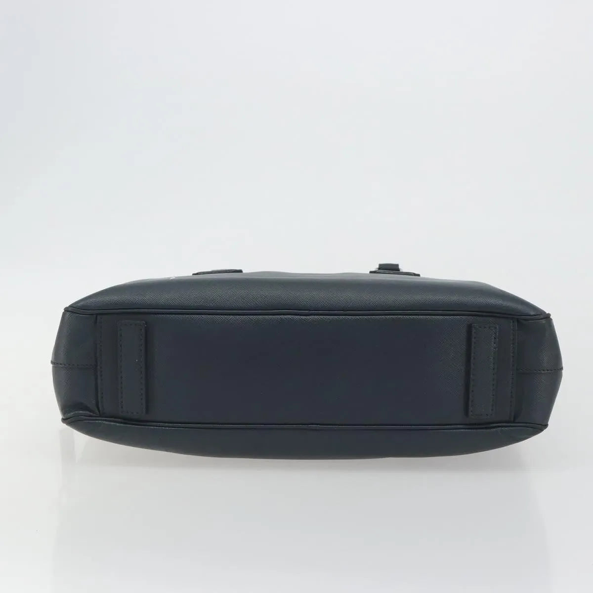 Prada Zip Around Saffiano Leather, Navy, Leather, Briefcase